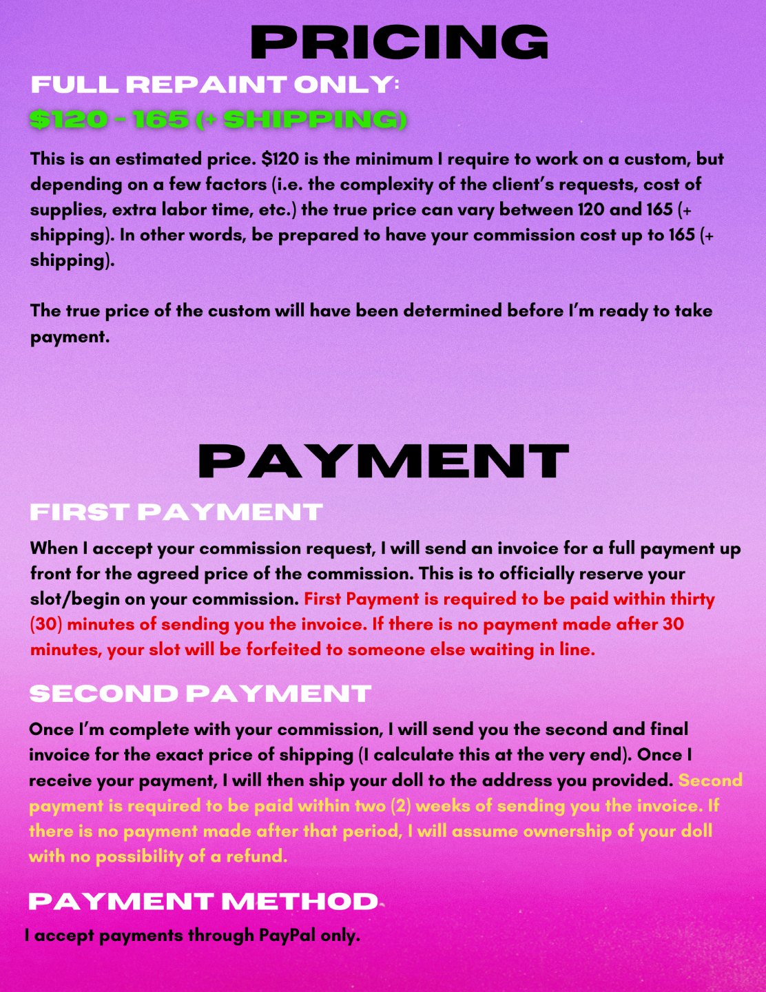 thediamonddolls's Commission Form Artistree